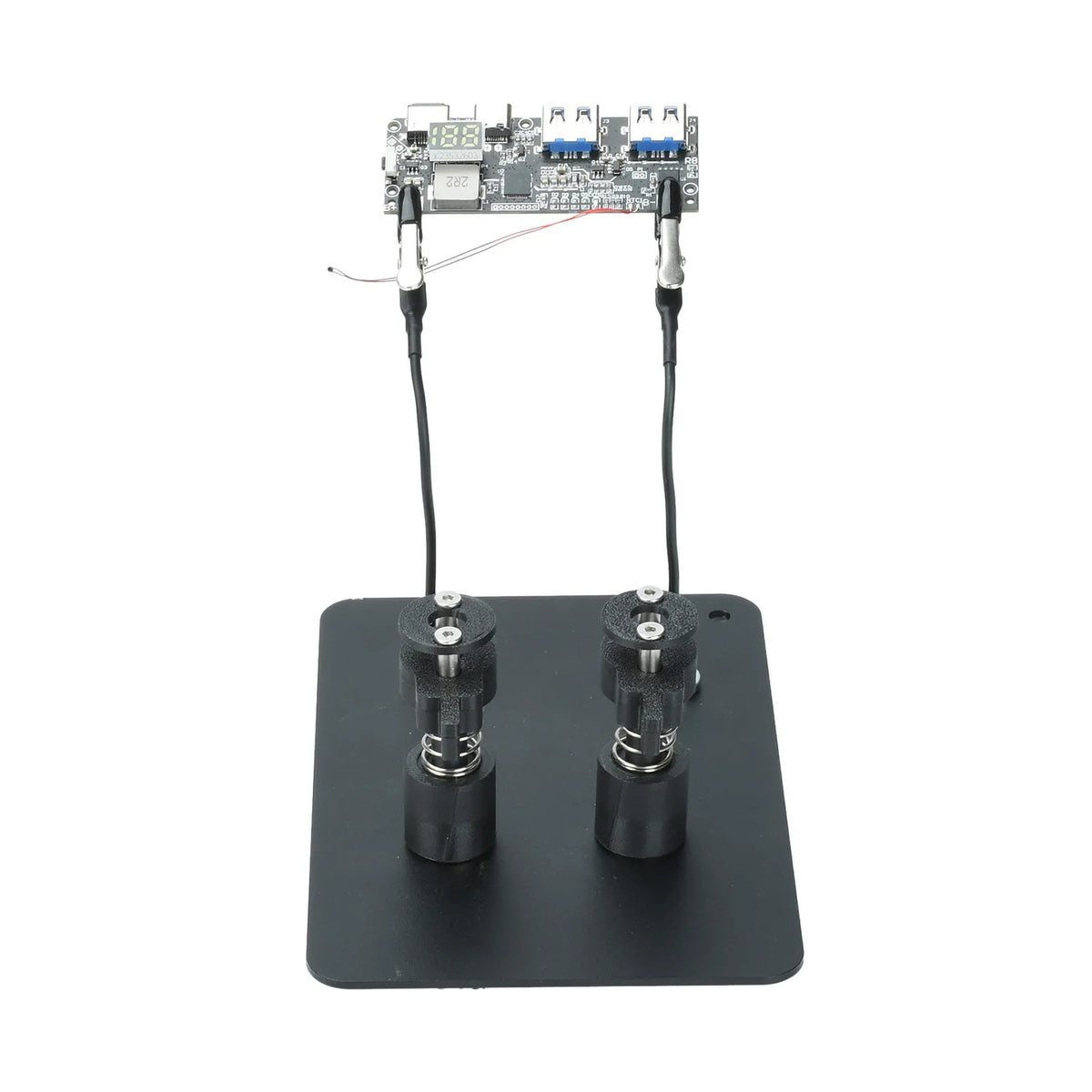 360° Adjustable PCB Holder Soldering Auxiliary Fixture with Magnetic Clamp 6mm Opening Metal Base Anti-slip Foot for Repair Vue Default Title