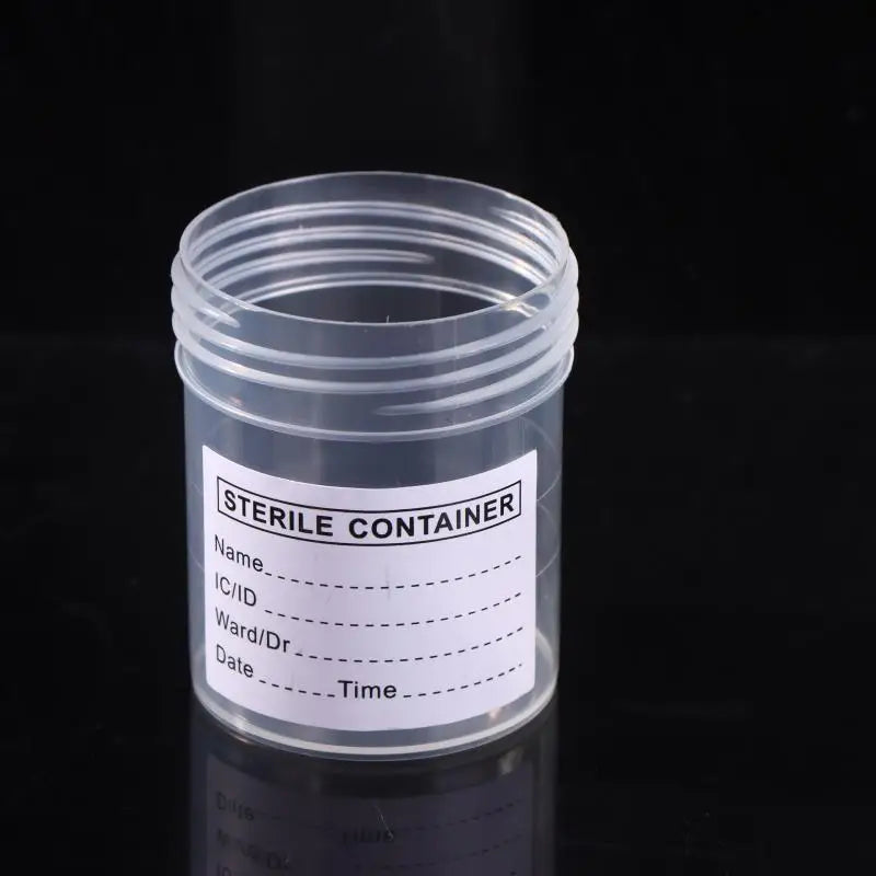 10PCS 60ML Plastic Cup Container Disposable Urine Collection Sample Cup Specimen Bottle Container With Tags Vue
