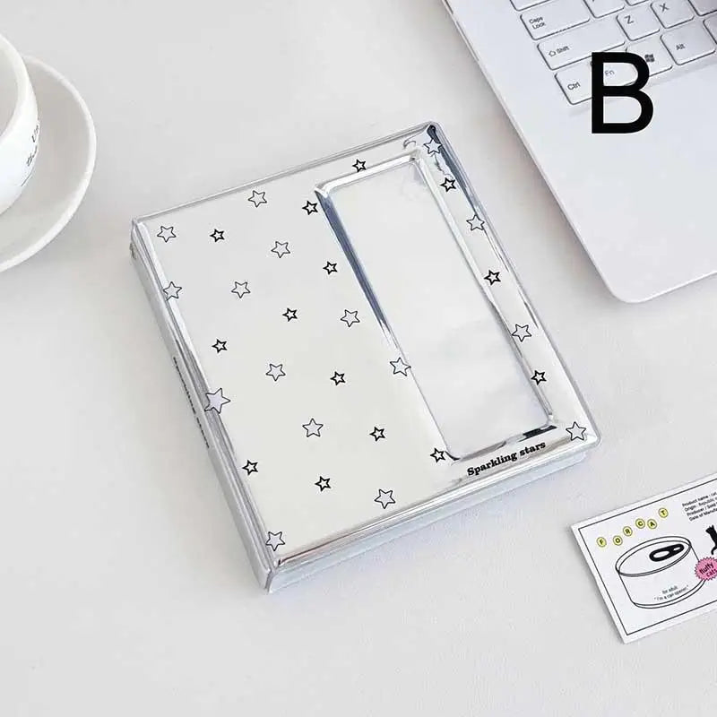 Cartoon 4 Grid Idol Card Photo Booth Album For 40 Pcs 2x6 Inch Photo Strips Bookmark 20 Pcs 4x6 4R Photo Holder Vue B