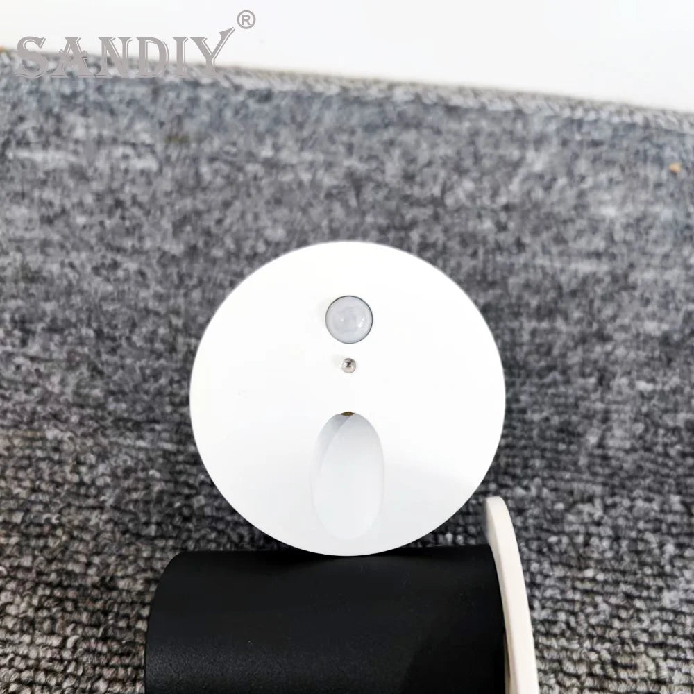 SANDIY LED Motion Sensor Step Light | Recessed Wall Lamp LED Motion Sensor Light Vue