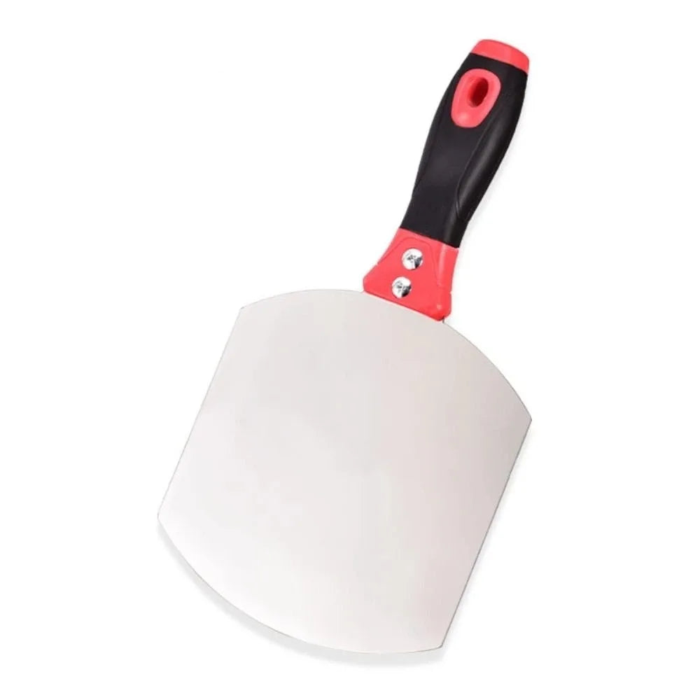 Stainless Steel Stainless Steel Curved Scraper Curved Working Surface High-Quality Putty Spatula Rust-Resistant Rigid Mud Trowel Vue Six inches