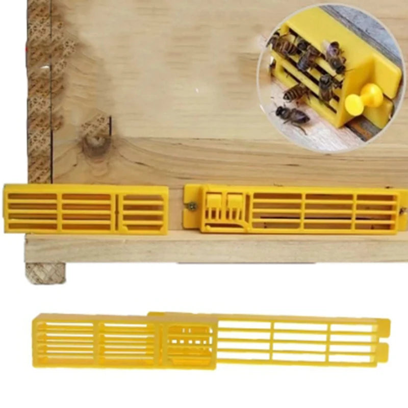 New Design Small Bee Queen Entrance Gate Anti Flying Reducer Closer Porch Hive Also Use For Swarm Colony Release Drone Bee Vue
