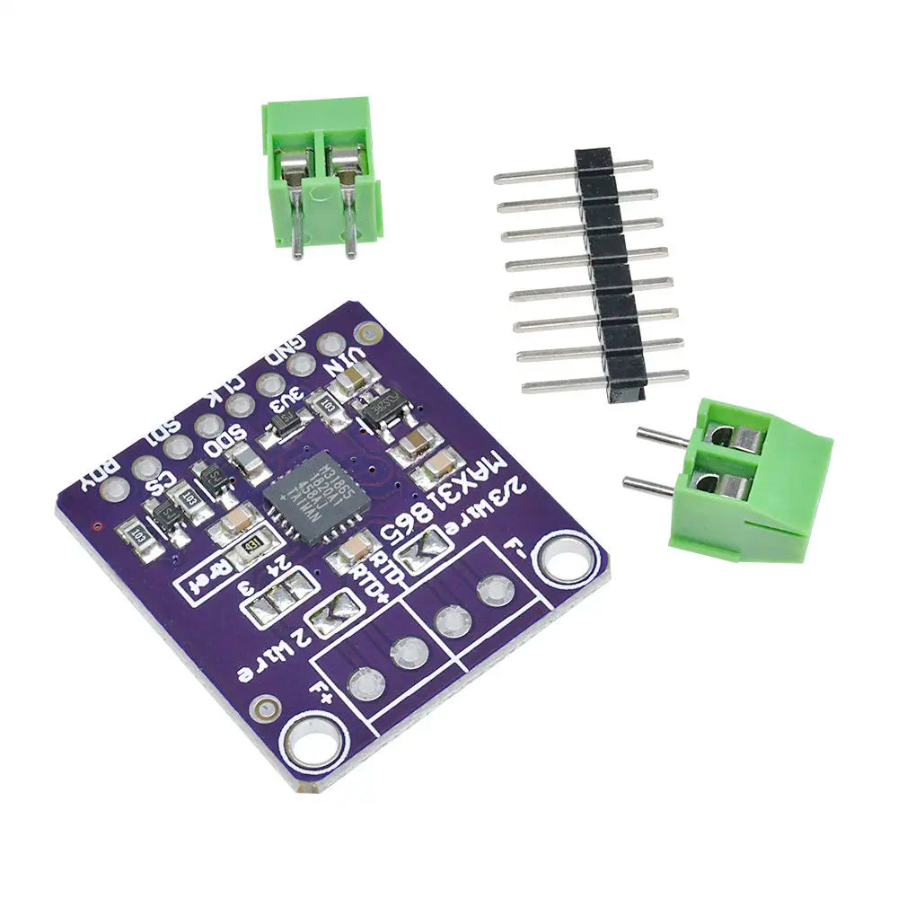 MAX31865 PT100 PT1000 RTD-to-Digital Converter Temperature Sensor Module Kit High Precision Thermocouple Sensor Amplifier Module Vue