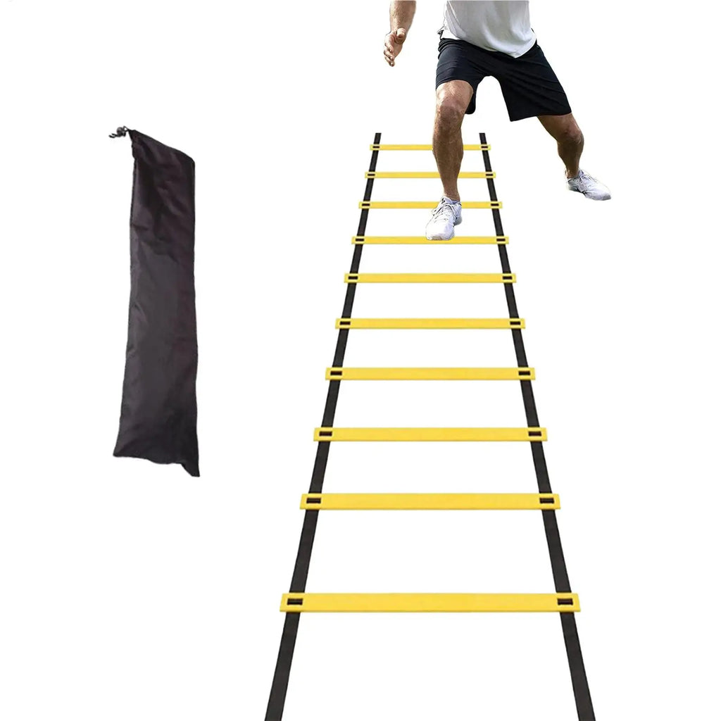 5m 10 sections Agility Ladder Quick Ladder for Training Storage Bag Included Instant Set-up Exerciser for Sports Tennis Soccer Vue
