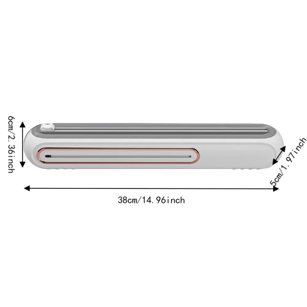 Wall-mounted Magnetic Cling Film Cutting Box Refillable Two-way Sliding Cutter Tin Aluminum Foil Dispenser Viewable Window Vue