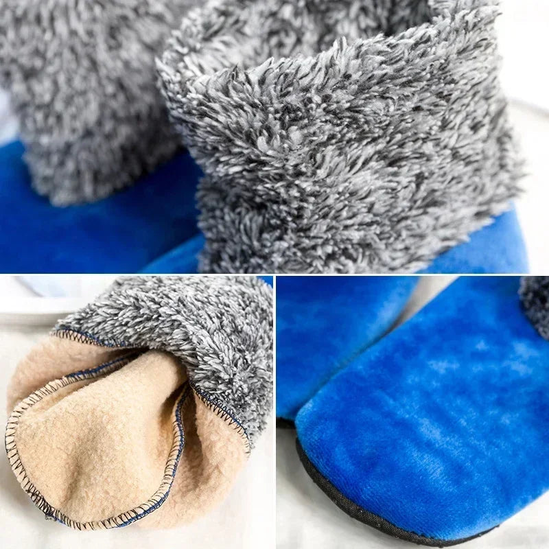 Women Warm Floor Socks Winter Thick Fleece Lined Non Slip High Tube Home Socks Indoor Carpet Style Slipper Socks Vue