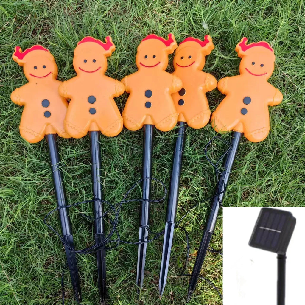 Christmas Solar Lawn Lights Outdoor Lights Waterproof Battery Garden Lawn Lights Home Decorations LED Holiday Lights Jardin 614 Vue solar1