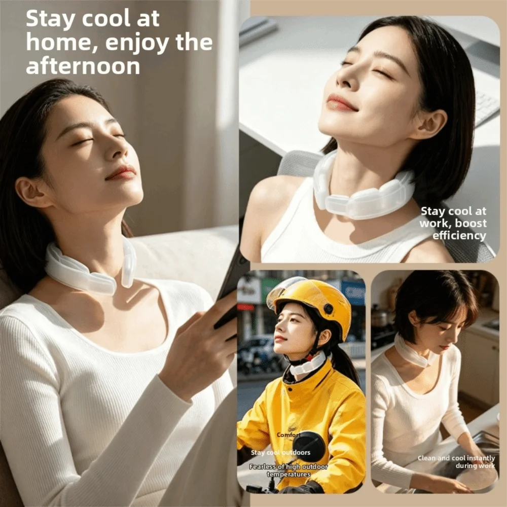 Cool Tube Reusable Neck Cooling Ring Lasting Sunstroke Prevention Neck Cooling Tube Freezable Wearable Ice Pack Cycling Vue