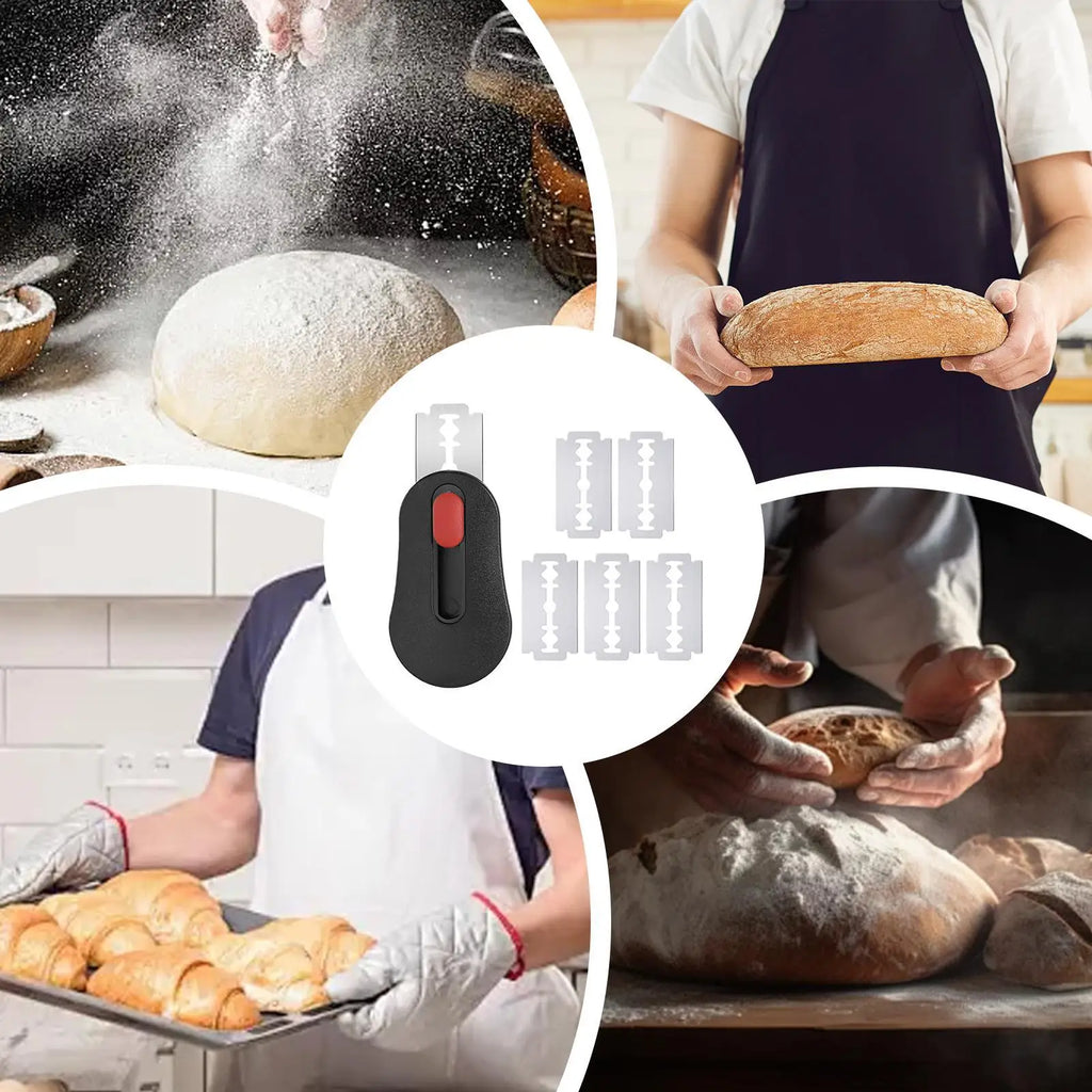 Bread Lame Dough Scoring Tool Sourdough Lame Scoring Tool Baking Accessory Professional Sourdough Bread Scoring Tool with5 blade Vue