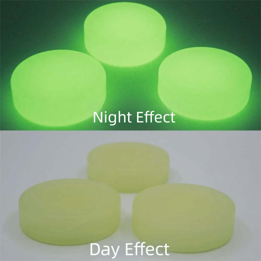 Green Glow in The Dark Hockey Balls Light Up Luminous Ice Hockey Balls 7.2cm PVC Street Hockey Balls Training Vue