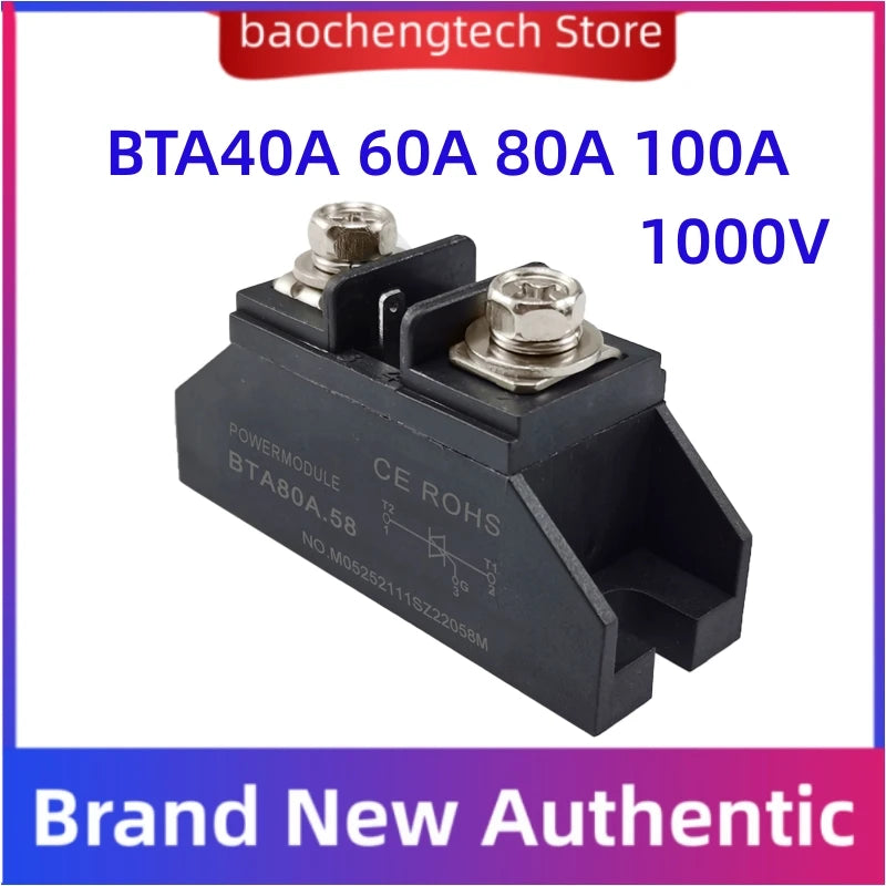 BTA 40A 60A 80A 100A 1000V high-power small bidirectional thyristor module Bidirectional thyristor module spot welding machine Vue