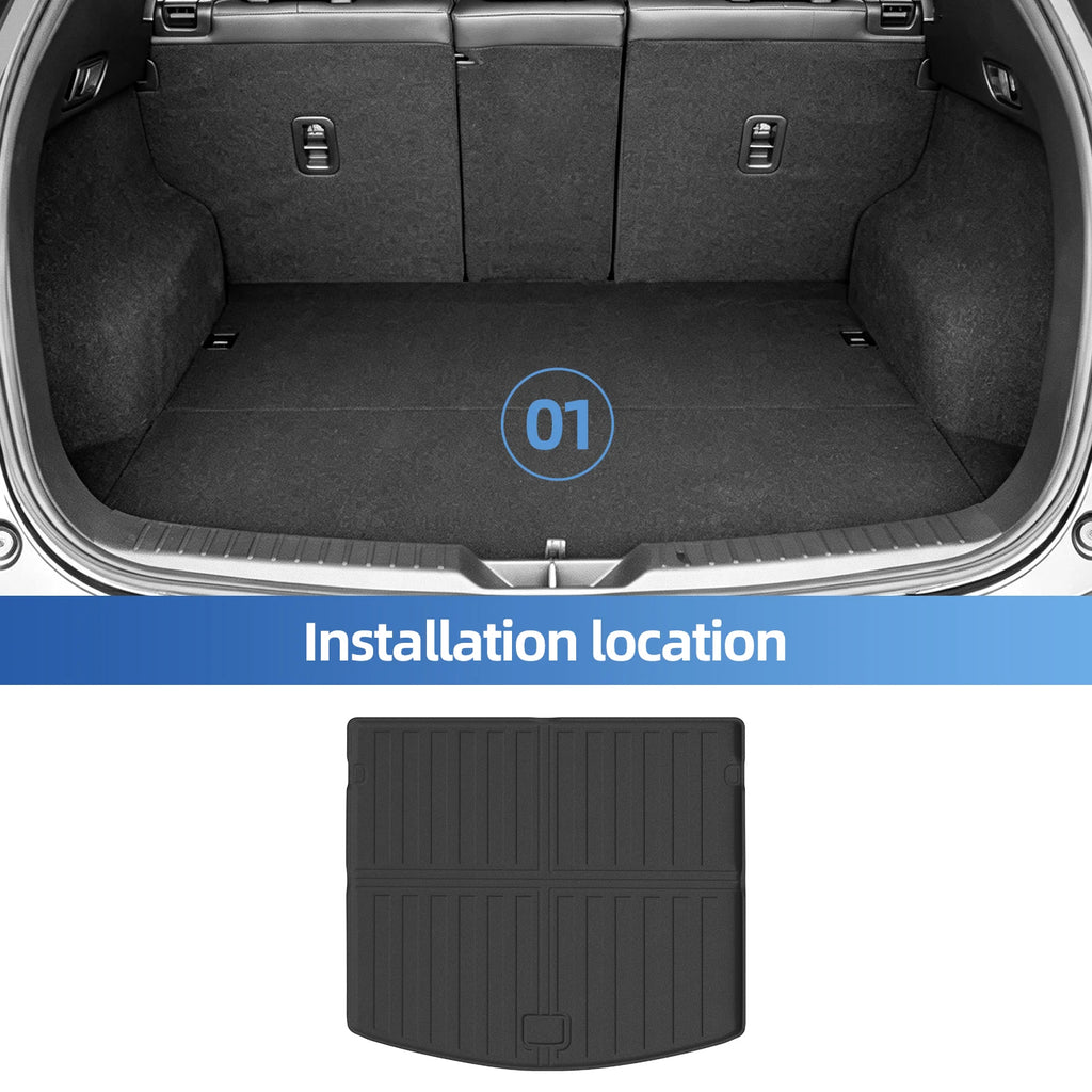 Smabee Right Drive for Mazda CX-5 CX5 KF Series Fuel 2017-2024 Car Floor Mats Trunk Pad TPE 3D Foot Pad Waterproof Accessories Vue
