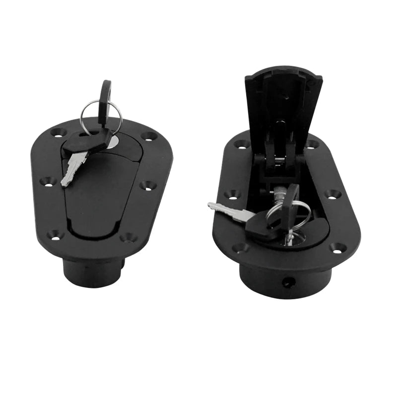 2Pcs Universal Racing Car Hood Pin Engine Bonnet Latch Lock Mount Kit with/without Lock Key Vue
