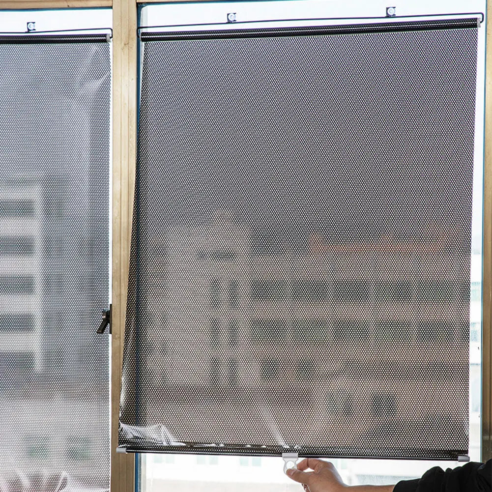 Blackout Roller Blinds 60cm & 125cm – No-Drill Window Shade Blackout Roller Blind Vue