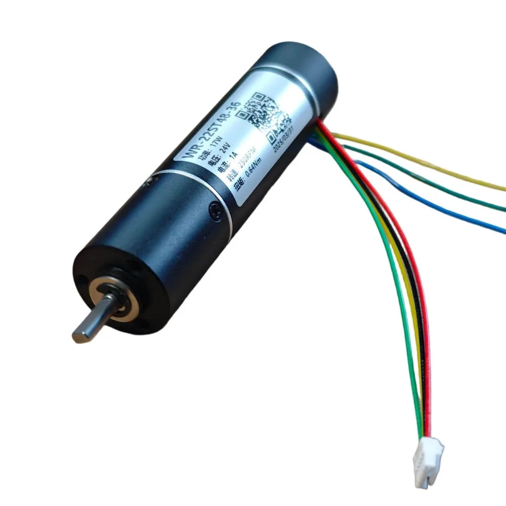 WR22ST48-36 22mm Brushless Motor Coreless Gear Motor 24V 17W 250RPM 0.64Nm 16Bit Encoder Brushless Motor Vue Other