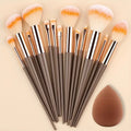 13Pcs Premium Makeup Brushes Set for Cosmetics Foundation Blush Powder Eyeshadow Kabuki Blending Makeup Brush Beauty Tool Vue 13SAN-EG