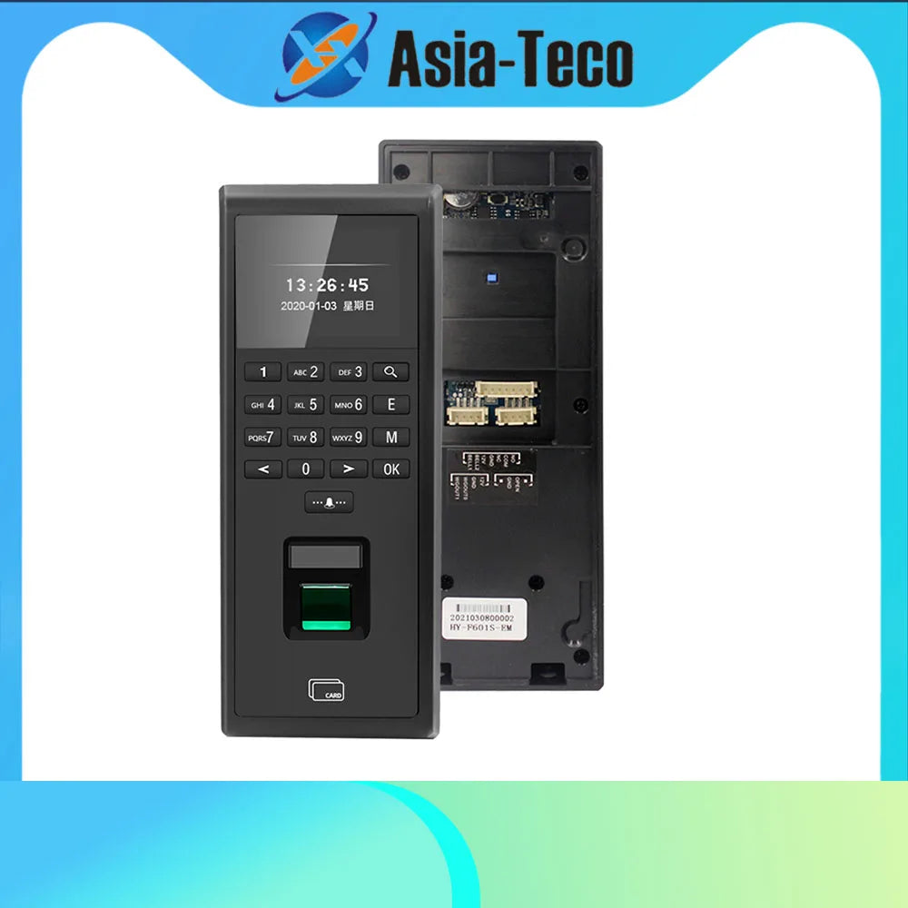 Biometric Fingerprint Employee Time Attendance Machine Access Control RFID Card 125KHZ Standalone Keypad TCP/IP or USB Port Vue