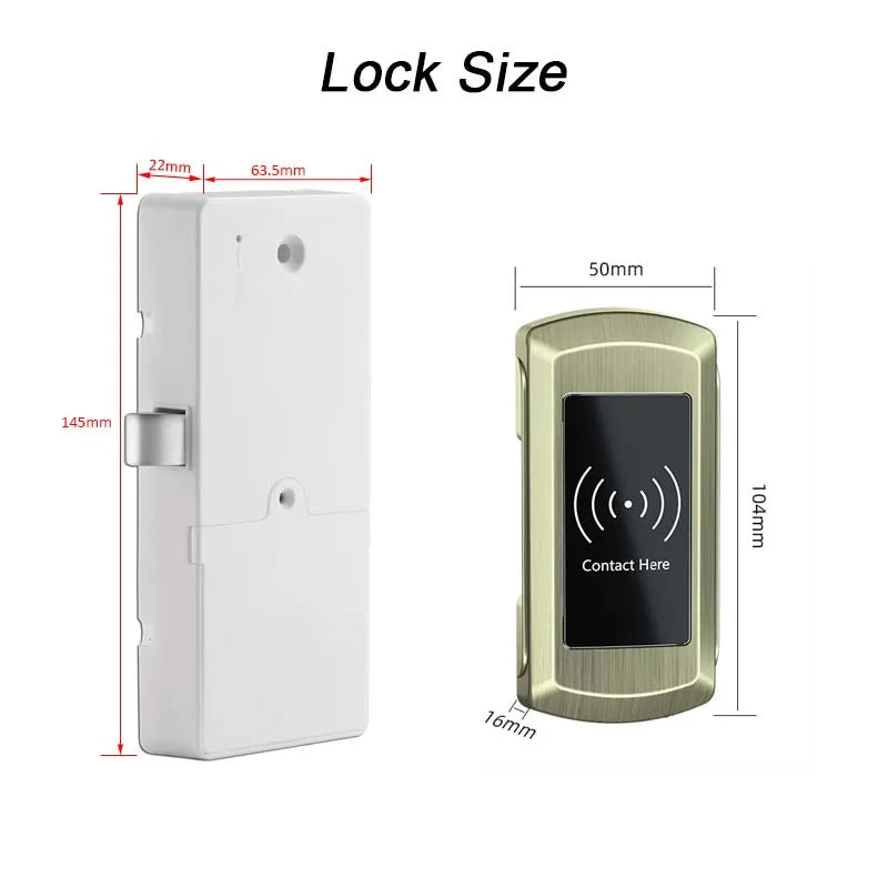 Zinc alloy RFID Gym Fitness Electronic Digital Locker Lock RF ID card Vue