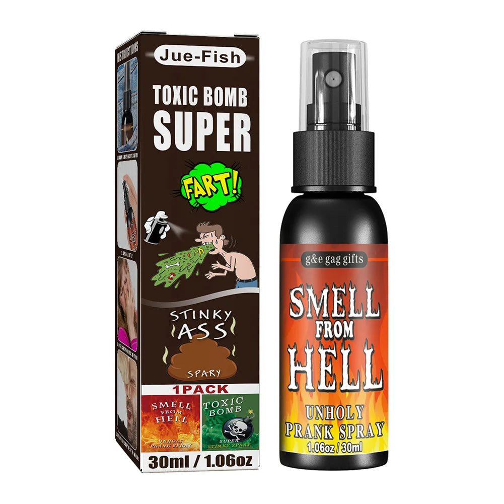 Liquid Fart Gag Prank Joke Spray Can Stink Bomb Smelly Stinky Gags 30ML Fart Spray Extra Strong Stink Prank Novel Funny Toys Vue Hell
