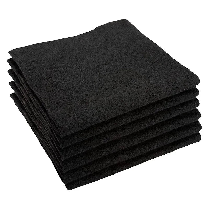 2mm/5mm Heat Insulation Flame Retardant Felt Non-woven Welding Blanket Fireproof Carbon Fiber Wire Fireproof Cotton Vue Black 1x1m 2MM