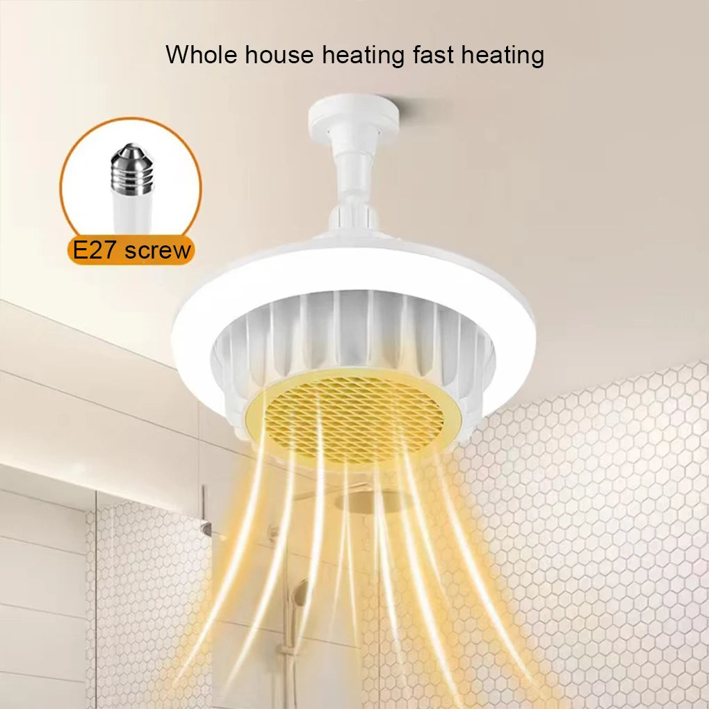 600W Heating Ceiling Fan Light E27 Remote Control LED Dimming Heating Ceiling Fan Light Vue
