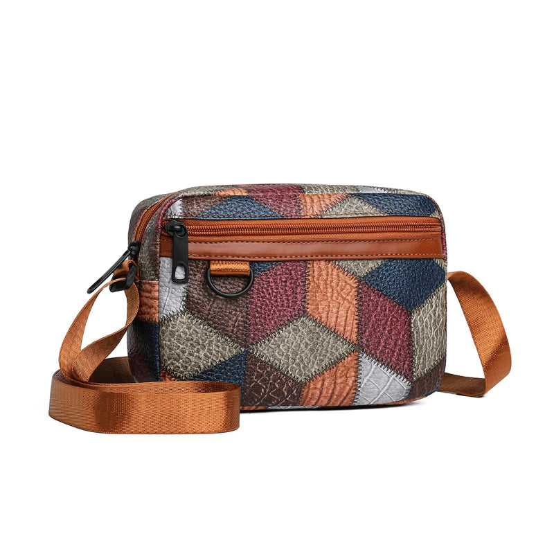 Stylish Patterned Men's Crossbody Bag Daily Outings Compact
