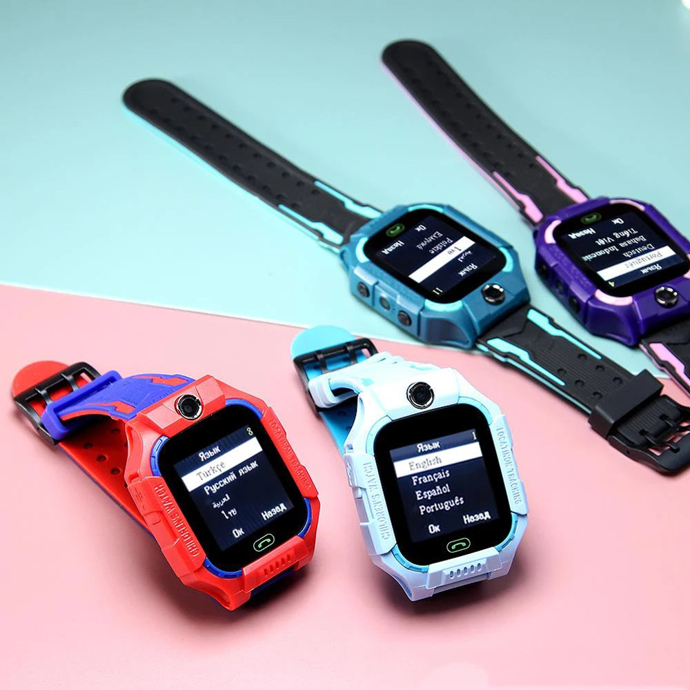 KGG Q19 Kids Smart Watch for Sim Card Smartwatch for Children Sos Call Phone Camera Voice Chat Photo Boy Girl Gift Color Screen Vue