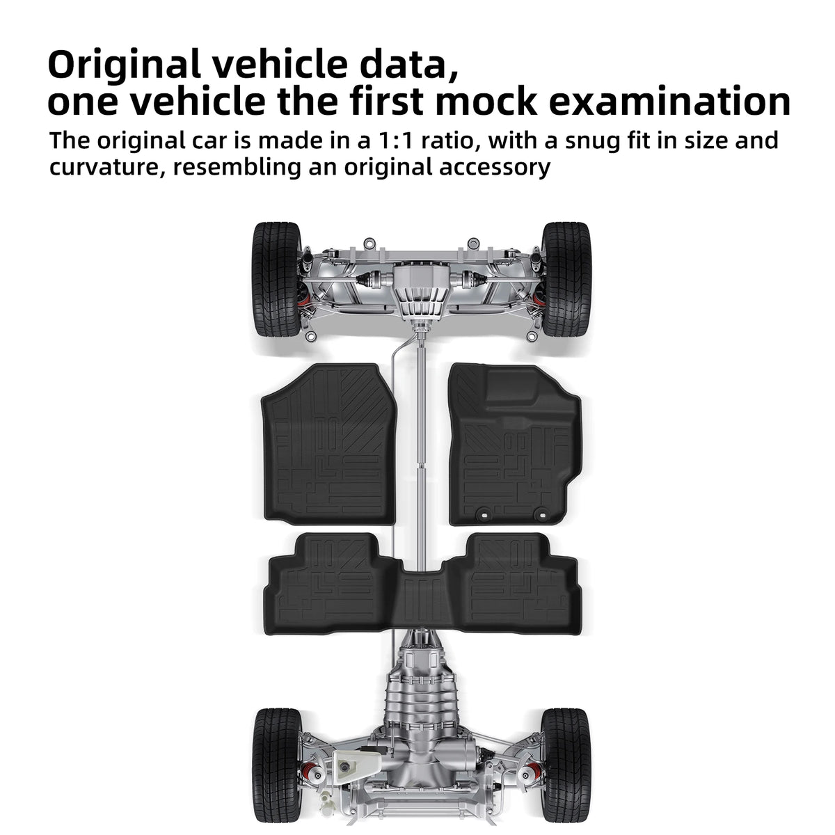 Smabee Right Drive for Toyota Yaris Ativ HEV (Vios Hybrid) 2025 2026 TPE Car Floor Mats Trunk Pad Protective Accessories Black Vue