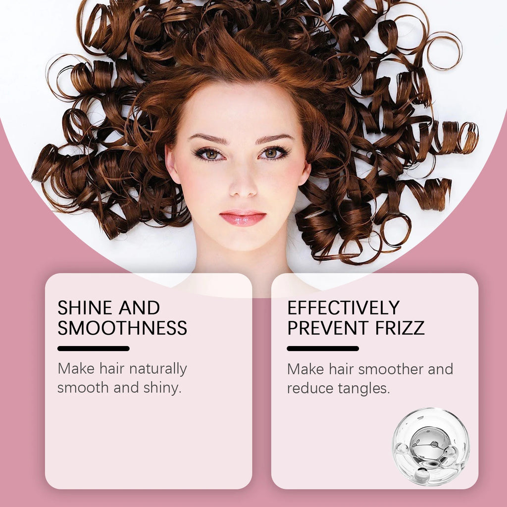 Coconut Oil Hair Curling Cream Curl Enhancer Booster Moisturize Soften Defining Curls Anti-Frizz Elastin Fluffy Styling Hair Wax Vue