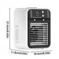 500ml Portable Air Cooler 2-Speed Personal Evaporative AC w/Misting Fan USB Rechargeable Mini Cooler for Home Office Outdoor Ca Vue A