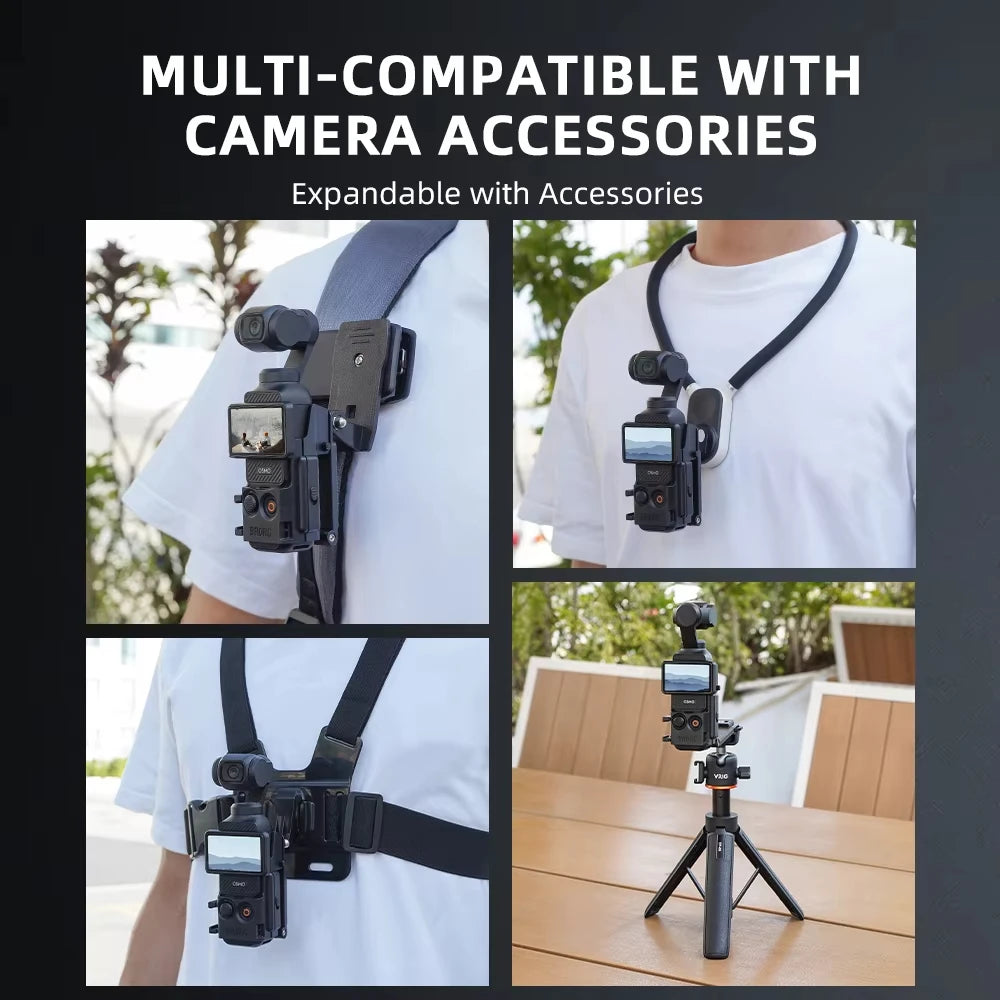 BRDRC Magnetic Mount for DJI Osmo Pocket 3,Quick Release Adapter Frame Holder,Pocket 3 Outdoor Travel Vlogging Accessories Vue