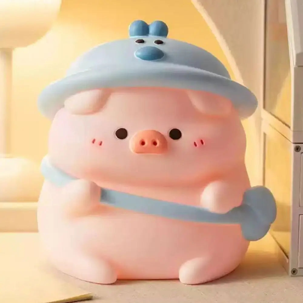 Animal Figurines Vinyl Cartoon Pig Money Box Resistant Fall Large Capacity Cute Piggy Bank Kawaii Funny Saving Box Children Use Vue