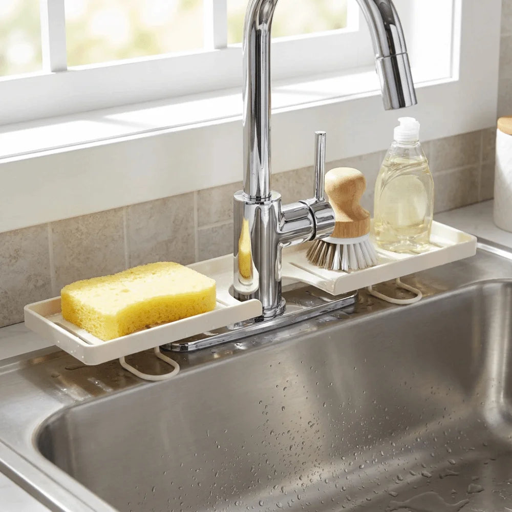 Minimalist Bathroom Storage Rack Rustproof Waterproof Faucet Storage Shelf Water Drainage Space Saving Cosmetic Storage Box Vue