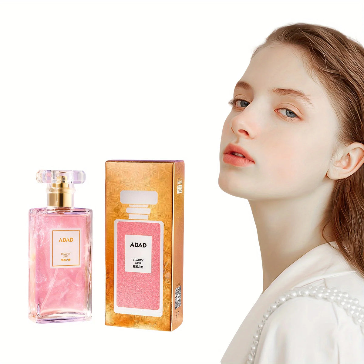 50ml Adad Charming Kiss Women's Perfume, Fresh and Natural, Long-Lasting, a Spray Perfume That Combines Floral and Fruity Scents for Young Women Vue
