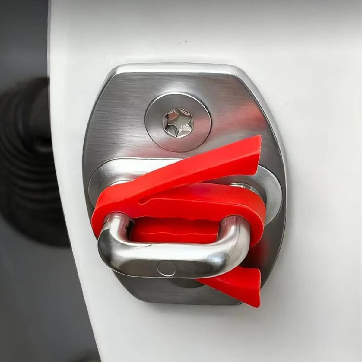 1pcs Silicone Car Door Latch Covers Lock Shock Absorber Cover Automotive Door Noise Reduction Mat universal Car Accessories Vue