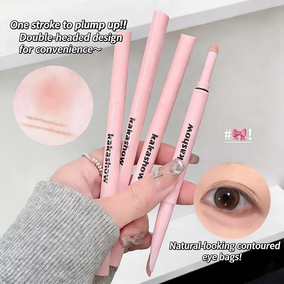 Meniscus Double-end Lying Silkworm Eyeliner Pencil Diamond Glitter Matte Aegyosal Pen Brightening Cream Shadow Highligher Makeup Vue