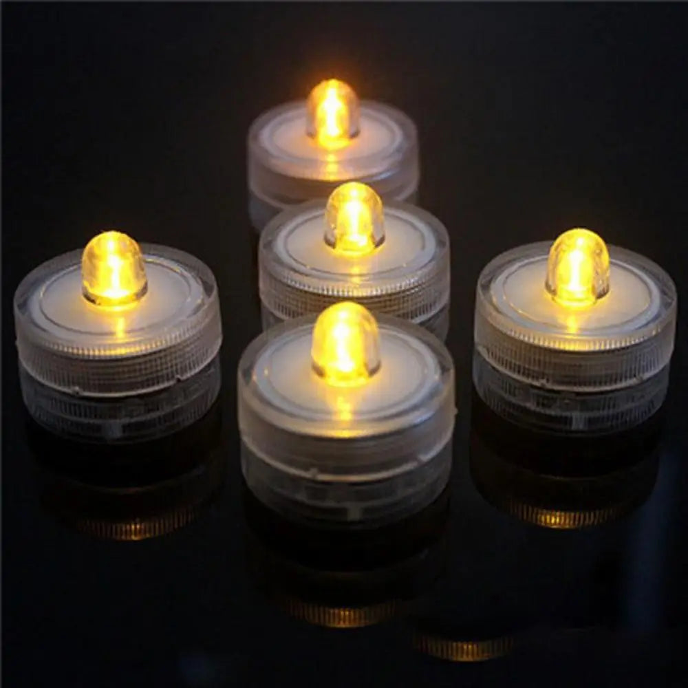 Mini Fish Tank Candle Lamp Decorative Waterproof Underwater LED Candle Lamp Multicolor Plastic Submersible Mini LED Lights Vue