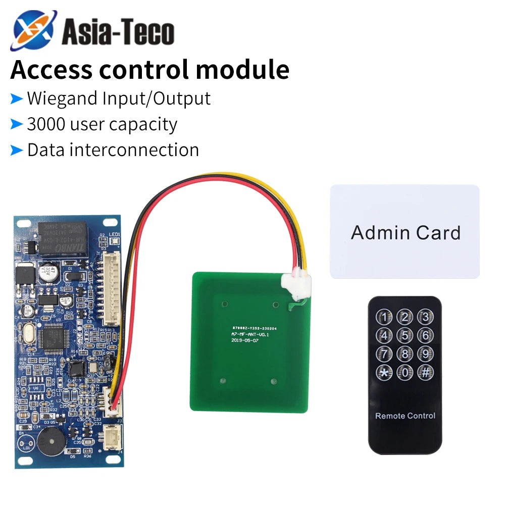 Embed Access Control Module Intercom Elevator and Lock Control Board 10-24V Access Controller Module Door Lock RFID Card Module Vue