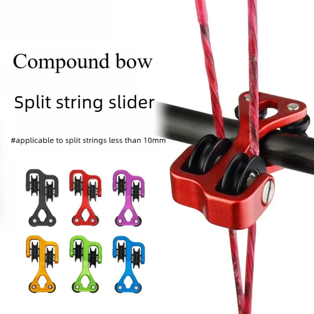 Composite Bow Pulley Splitter Bow and Arrow Accessories Aluminum Alloy Material High Precision High Stability Archery Sports Vue