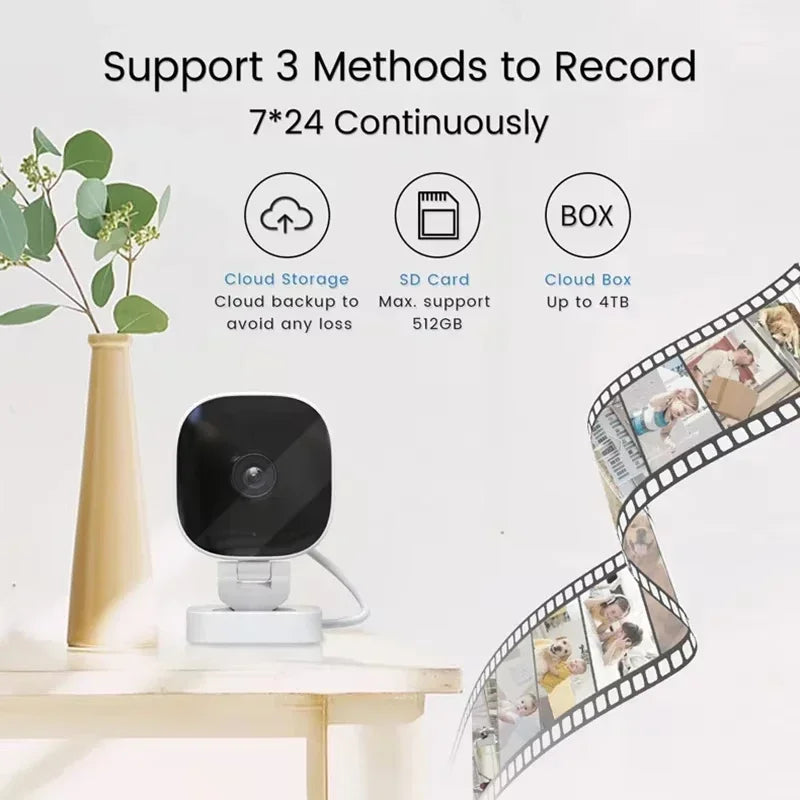 Lenovo HD 4K Mini Security Camera Ip65 Waterproof Full Color Night Vision Motion 2 Way Audio Wifi Monitor Indoor Outdoor Vue