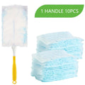 10 Count Disposable Duster Refills Compatible with Swiffer Duster house cleaning products chicken feather duster dust cleaner Vue A0528-1 handle 20PCS
