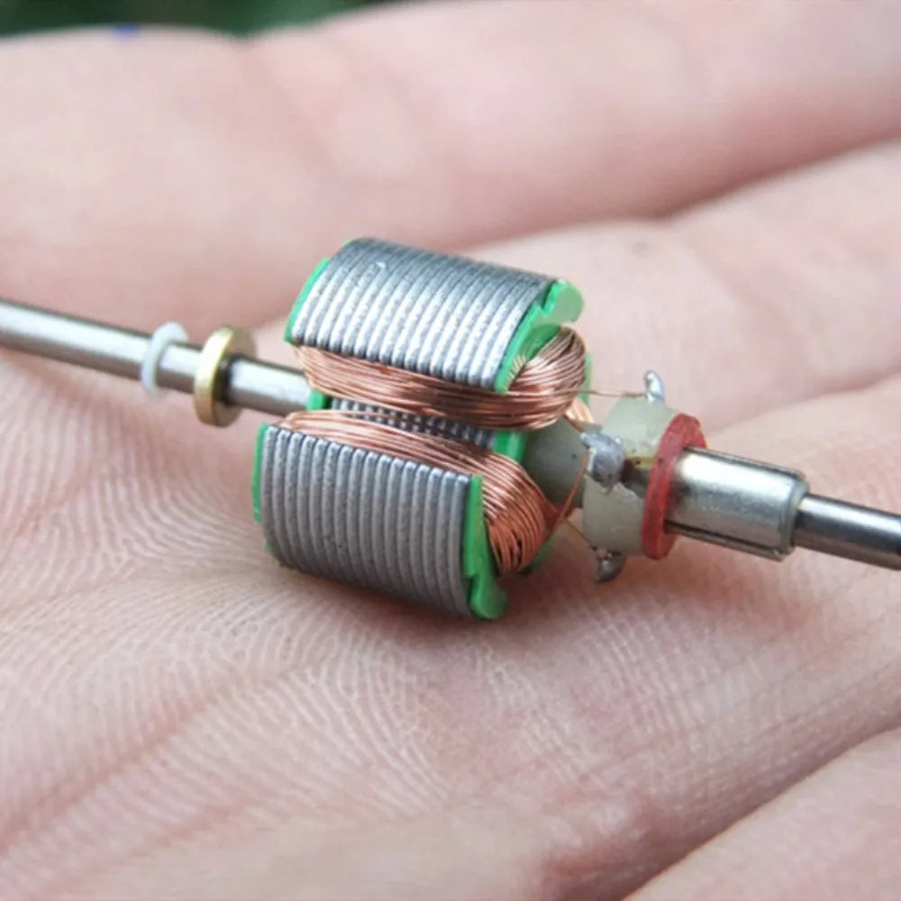 10PCS 130 Motor Rotor Iron Core Mini DC Motor Accessories for DIY Hand Winding Coil Hobby Model Small Motor Repair Parts Vue