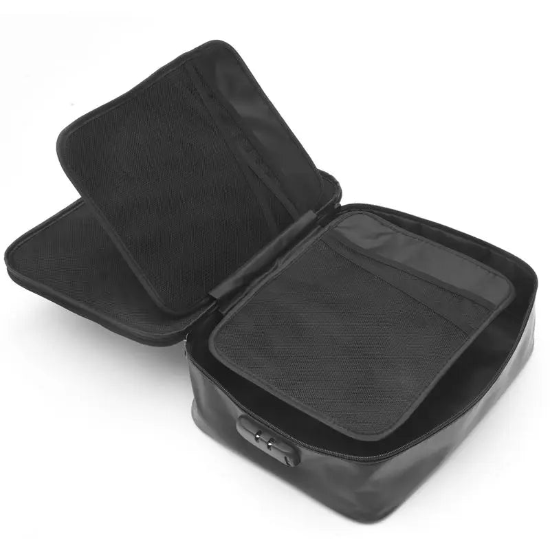 ABKW-Fireproof Document Bag With Lock Home Office Travel Fireproof And Waterproof Safety Box Portable Handle File Storage Vue