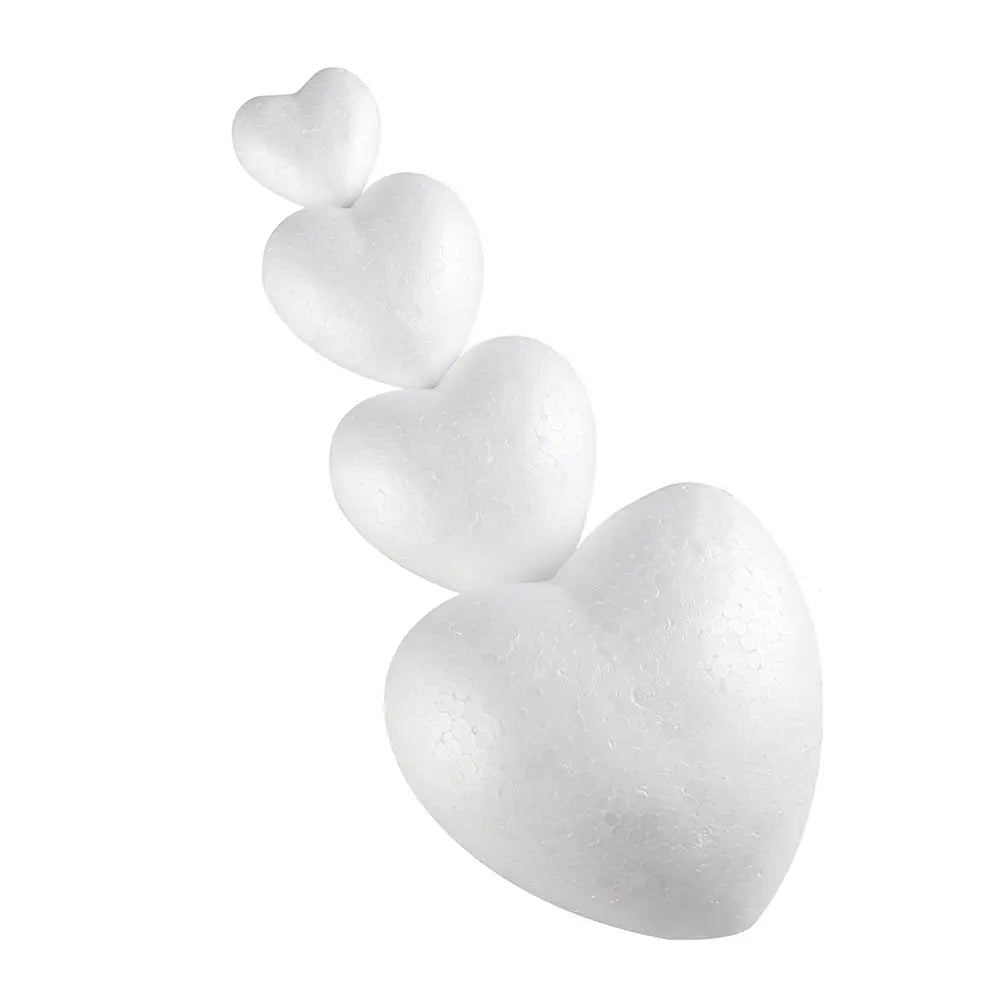 6 8 5 10 Heart Foam Mould White Craft Balls Styrofoam Modelling Vue