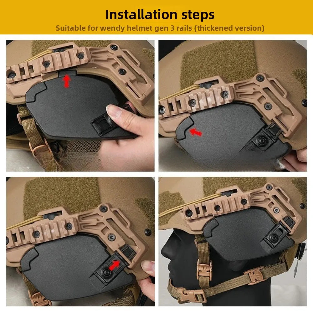 Team Wendy EX0021 Helmet 3.0 Rail Special Ear Protection Accessories Wendy 3rd Generation Rail Face Protection Thick Plate Vue
