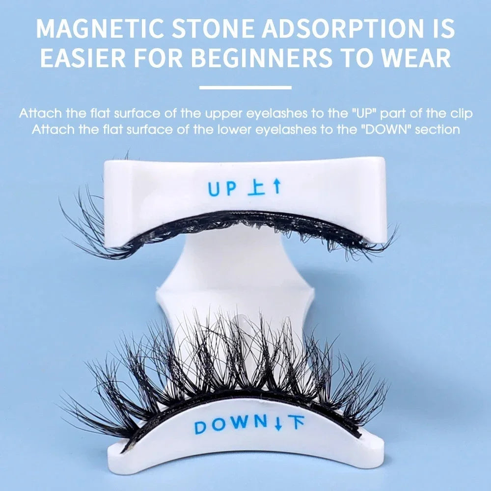 Professional Magnetic Eyelashes Tweezer Extension Applicator False Eyelashes Tweezer Eyelashes Curler Clip Clamp Makeup 3D Mink Vue