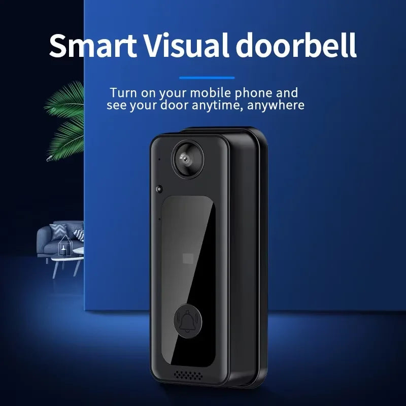 Wireless Camera Doorbell Two-Way Audio Smart Video Doorbell Security Doorbell Cloud Storage Battery Powered Home Security Camera Vue