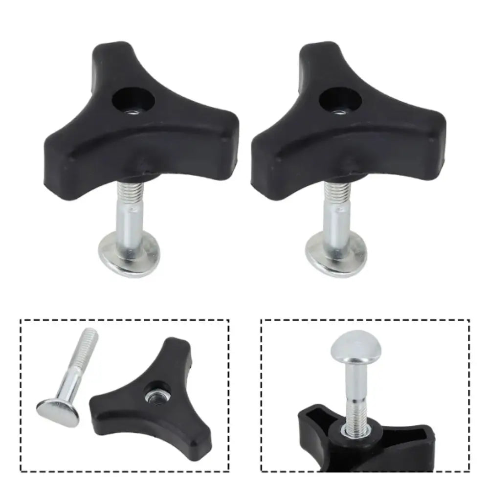 Plastic Lawn Mower Handle Screw Nut Hi-Strength Wear-Resist Triple-Cornered Triangles Knob Handle Kit Replacement Parts Vue