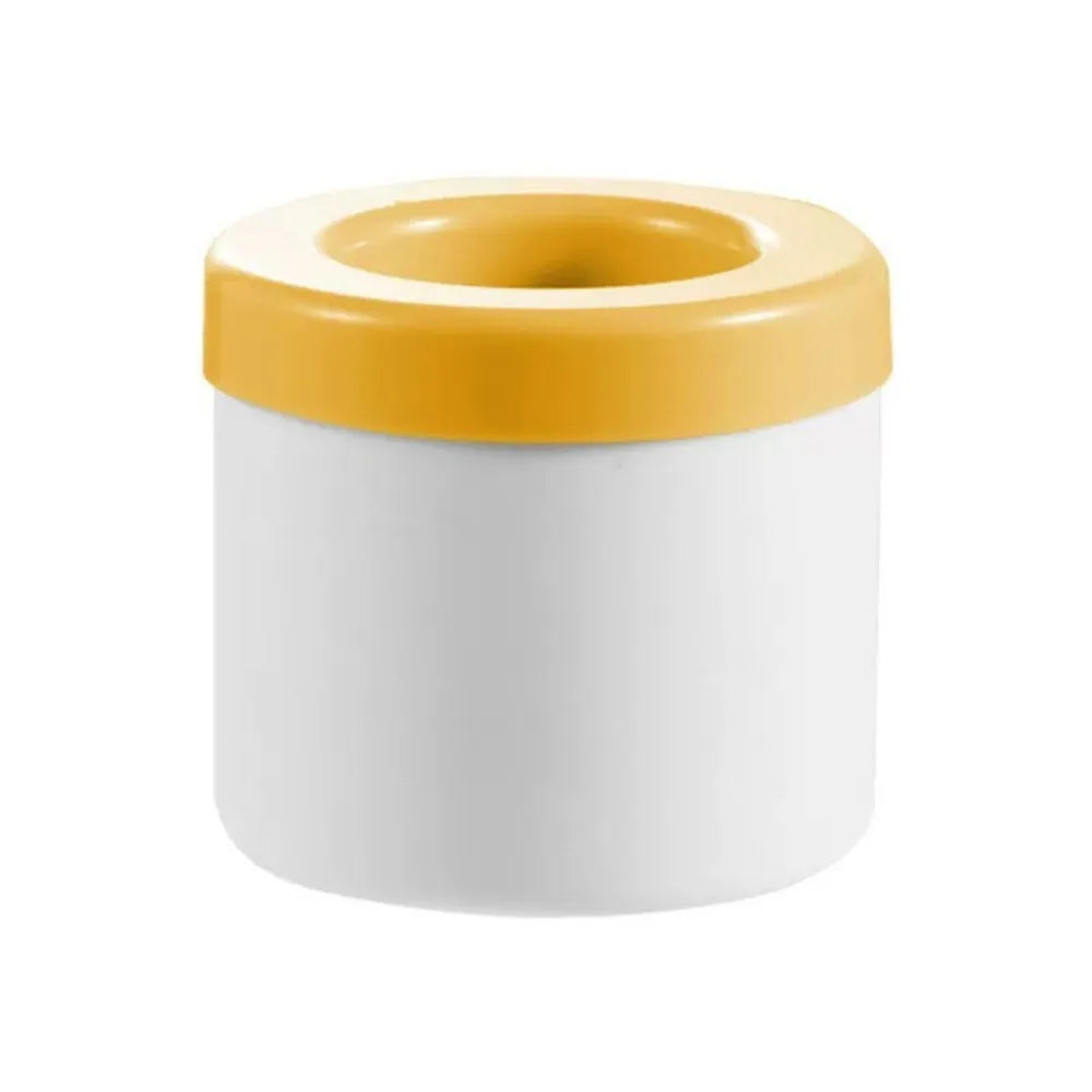 Creative Silicone Ice Cube Mold Quick Freeze Cylinder Cup Reusable Vue Yellow