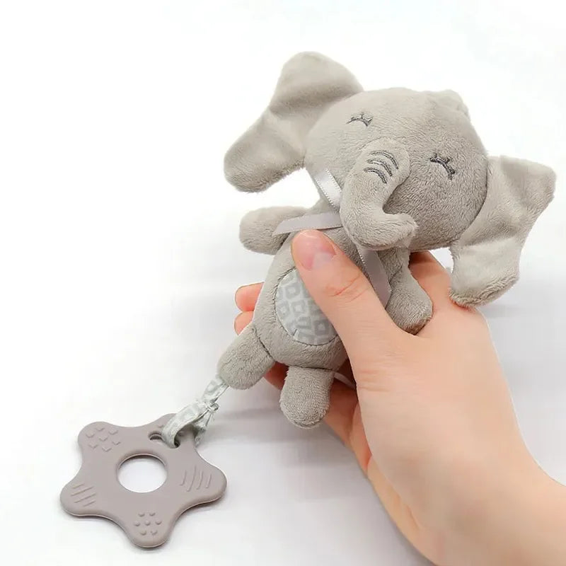 Bunny Style Infant Toddler Rattles Toys for Baby Stroller Crib Soft Bear Pram Hanging Toys Plush Appease Doll Bed Accessories Vue